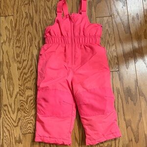 Kids Pink Snow Bib size 2T